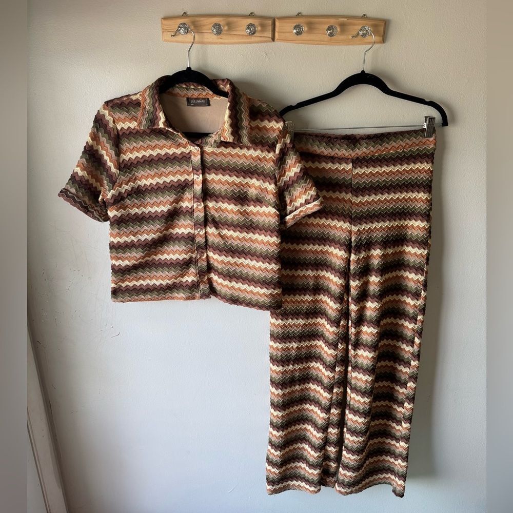 Lulumari Multicolor Chevron Knit Top